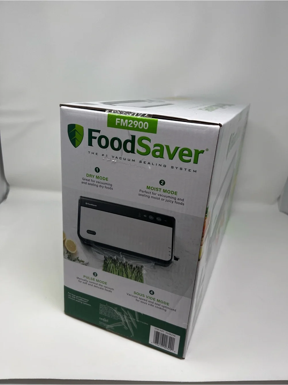 FoodSaver FM2900 Vacuum Sealer 120W Silver/Black w/ Handheld Sealer & Bag Kit